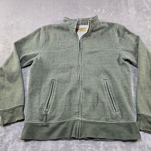 Gramicci Full Zip Sweatshirt Mens S Green Cotton Gorpcore Outdoor FLAWED